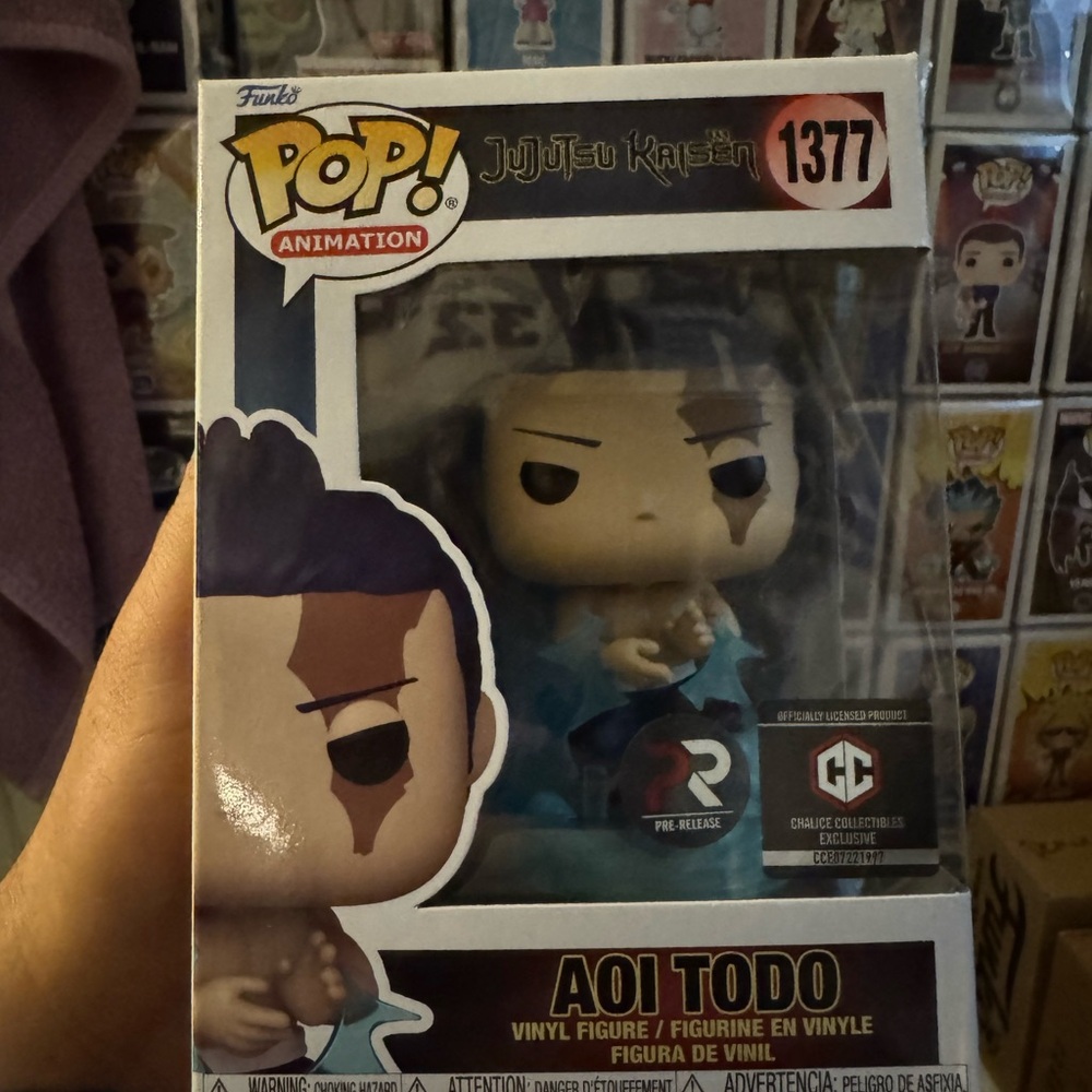 Funko Aoi Todo Vinyl Figure with Blue and Brown Accents